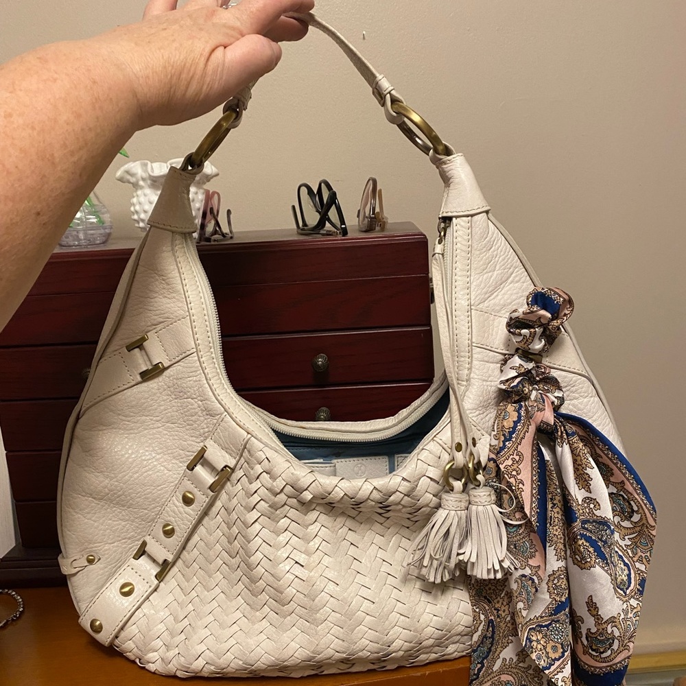 Cole Haan White Shoulder Bag  Leather